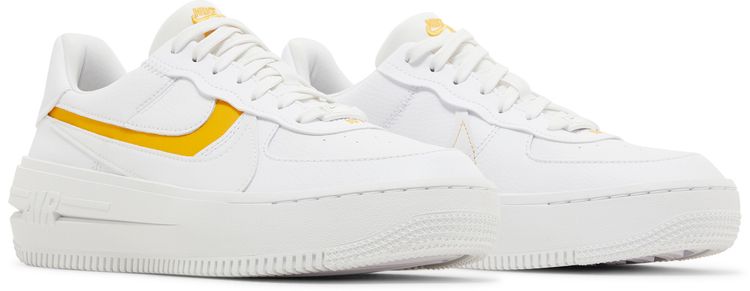 Nike Wmns Air Force 1 PLTAFORM White Yellow Ochre