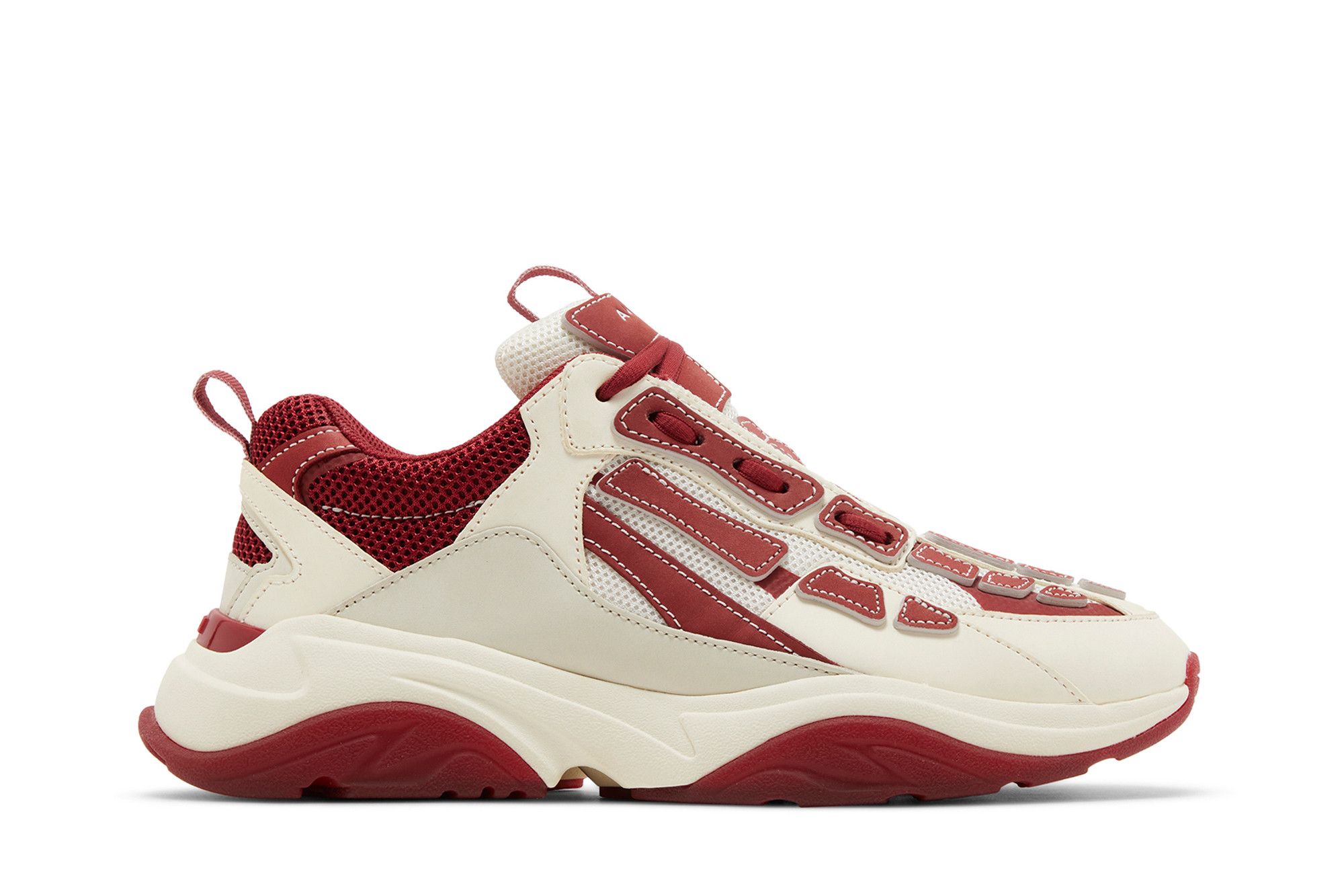 Buy Amiri Bone Runner 'White Red' - MFS001 610 | GOAT