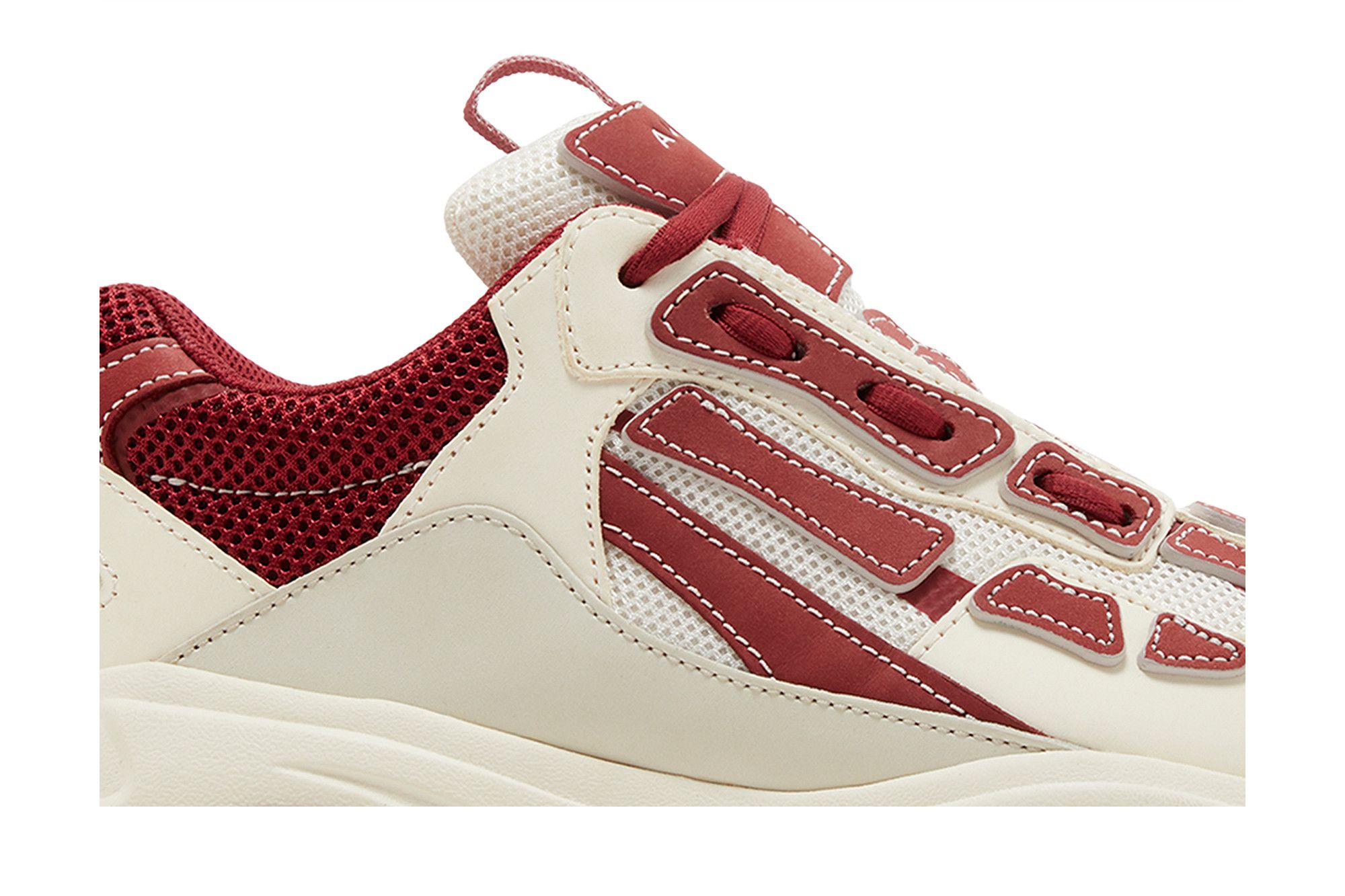 Buy Amiri Bone Runner 'White Red' - MFS001 610 | GOAT