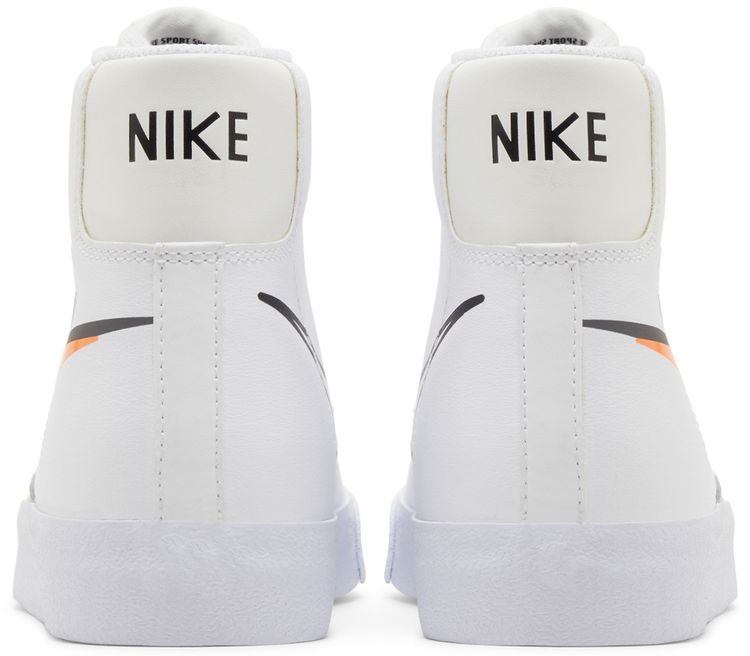 Nike Blazer Mid Next Nature GS Multi Swoosh   White Bright Mandarin