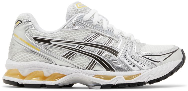 Gel Kayano 14 White Tai Chi Yellow