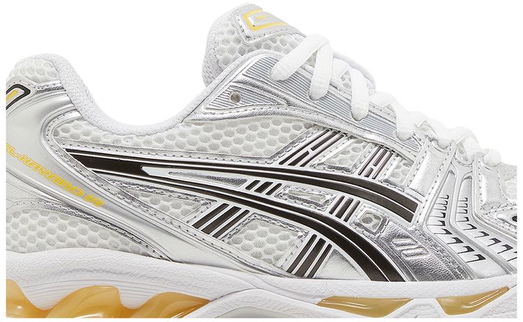 Gel Kayano 14 White Tai Chi Yellow