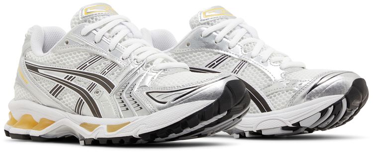 Gel Kayano 14 White Tai Chi Yellow