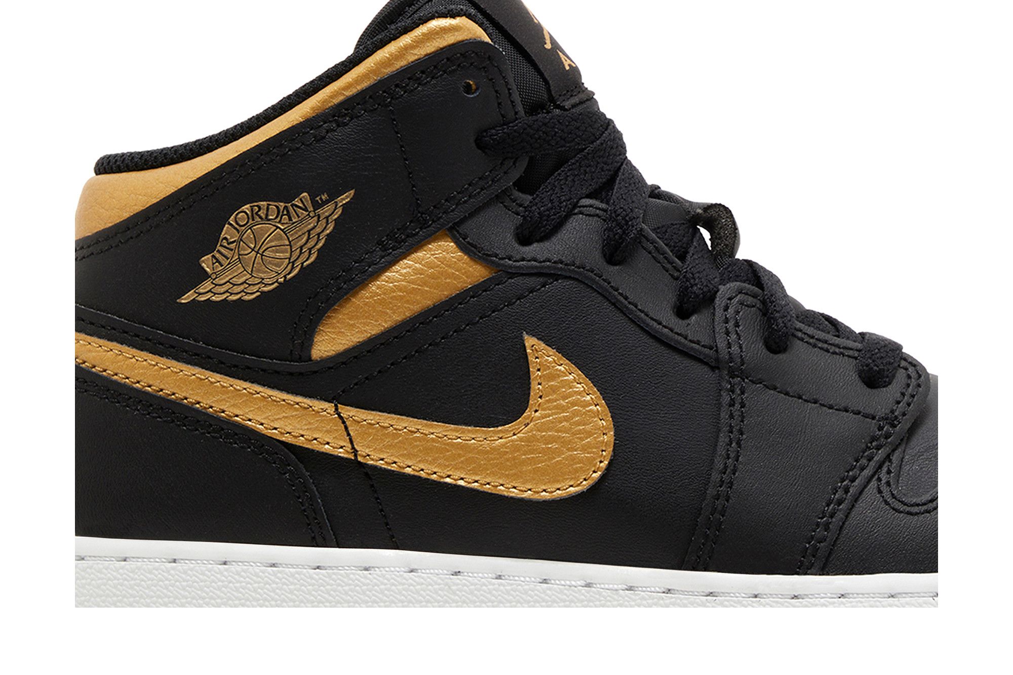 Buy Air Jordan 1 Mid GS 'Black Metallic Gold' - DQ8423 071 | GOAT