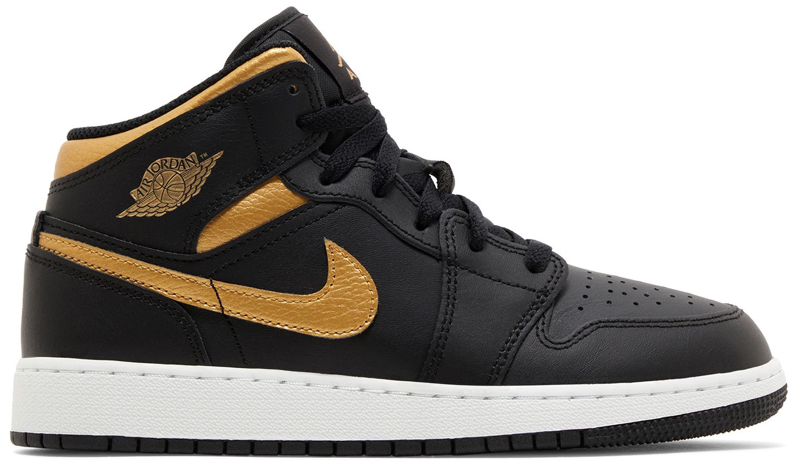 Buy Air Jordan 1 Mid GS 'Black Metallic Gold' - DQ8423 071 | GOAT