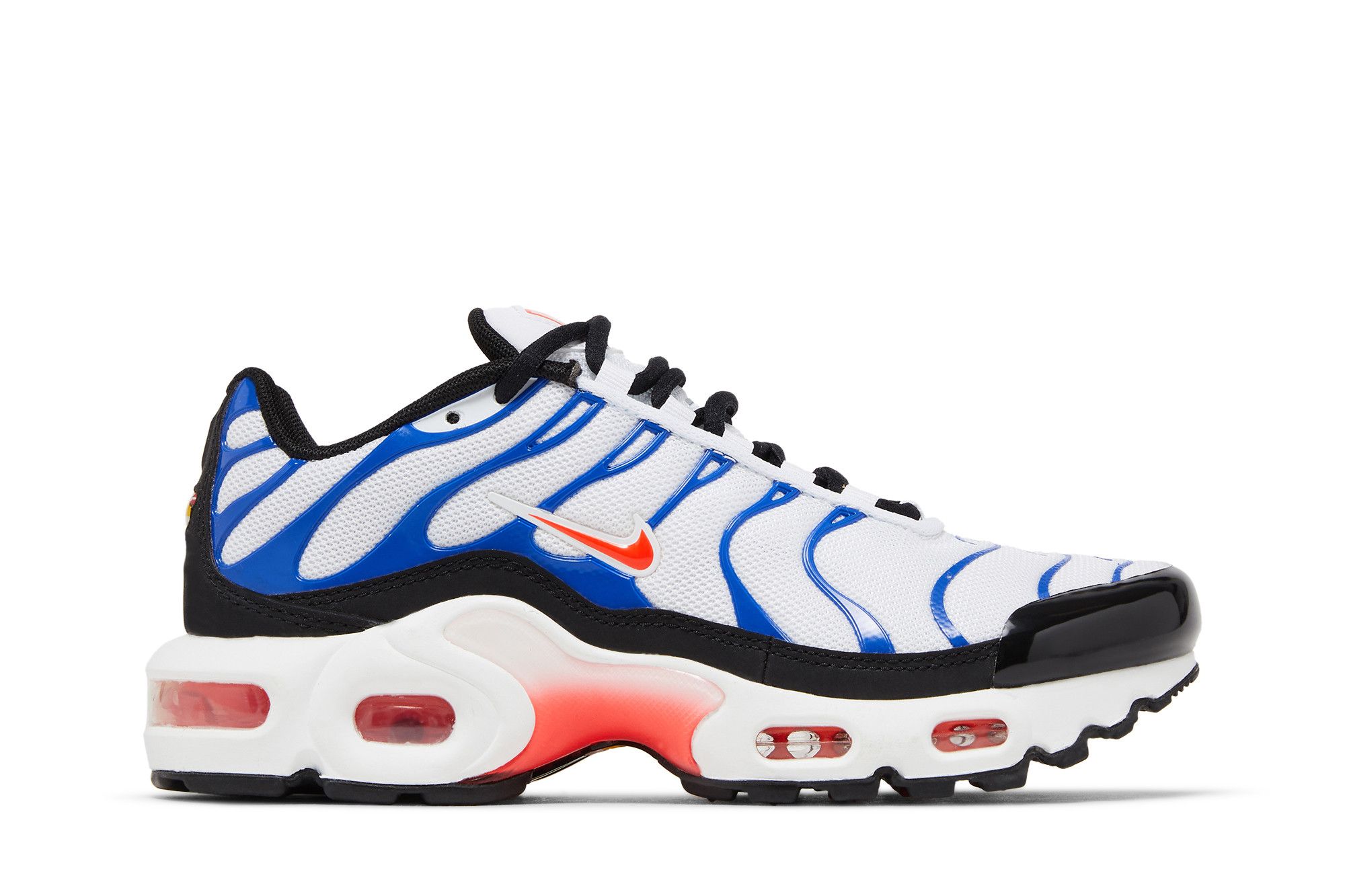 red white and blue nike air maxes