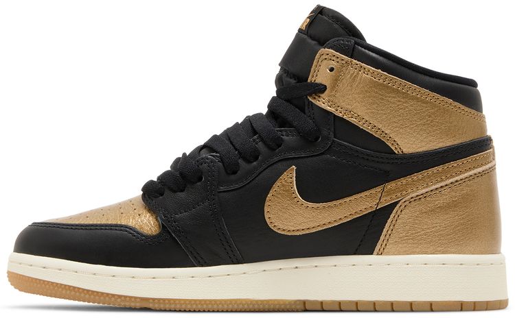 Air Jordan 1 Retro High OG GS Black Gold