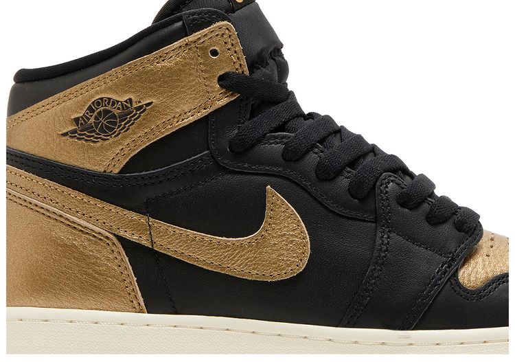 Air Jordan 1 Retro High OG GS Black Gold