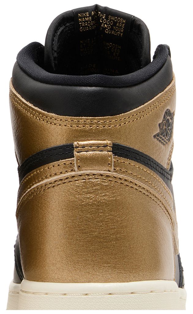 Air Jordan 1 Retro High OG GS Black Gold
