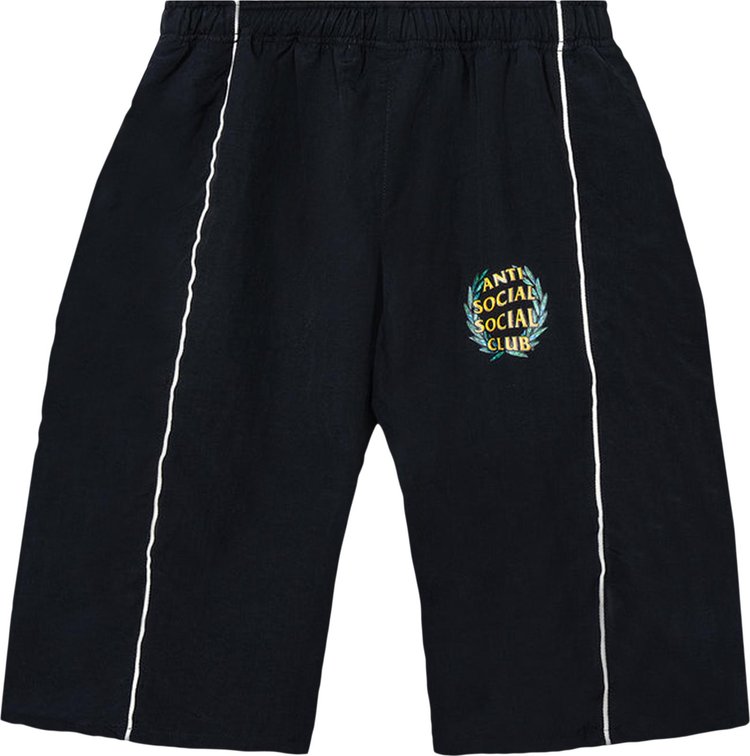 Anti Social Social Club Baggy Track Shorts Black