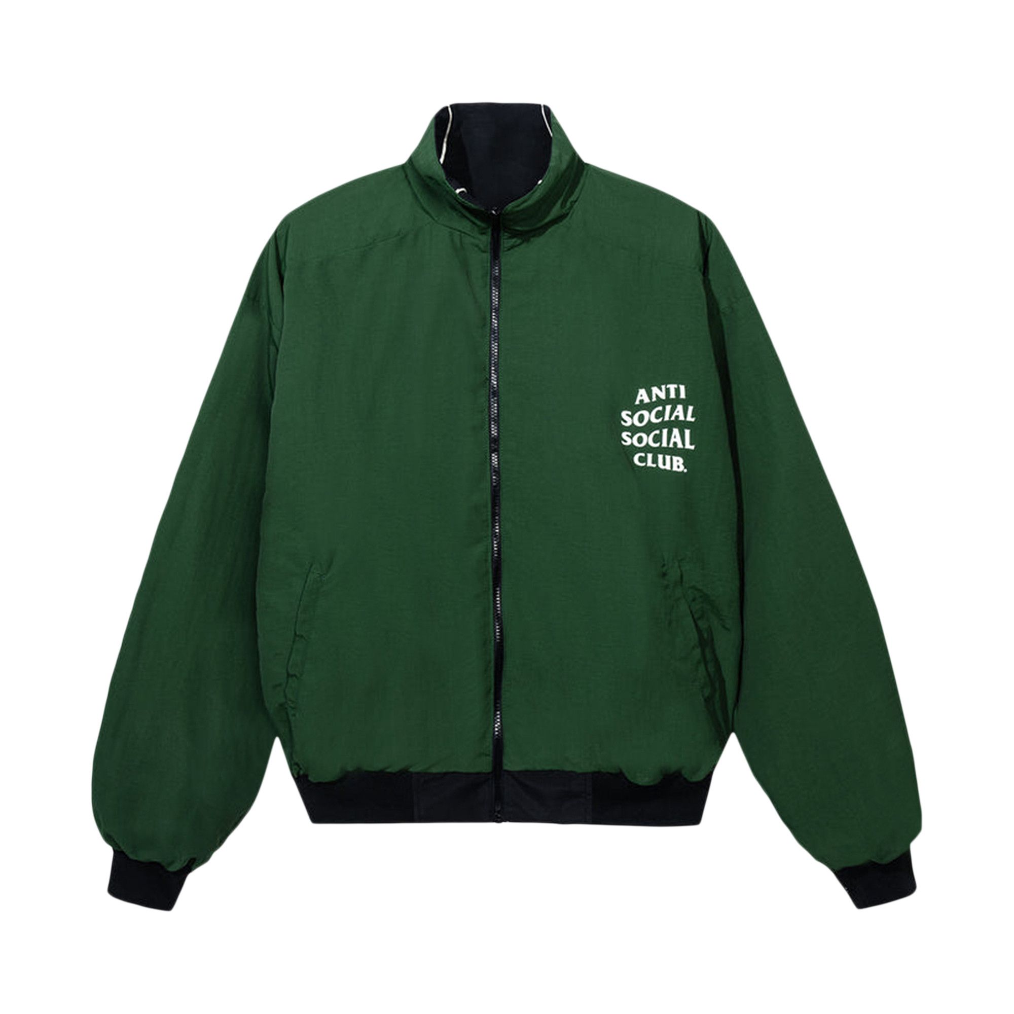 Buy Anti Social Social Club Olympic Reversible Track Jacket 'Black/Green' -  0657 1FW240314ORTJ BLAC | GOAT