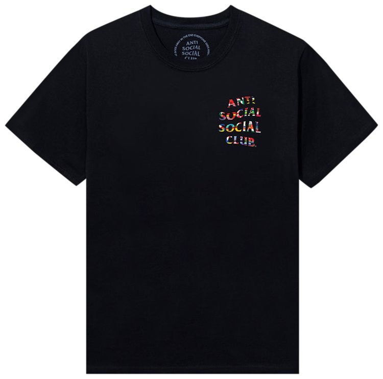 Anti Social Social Club Flag Collage Tee Black