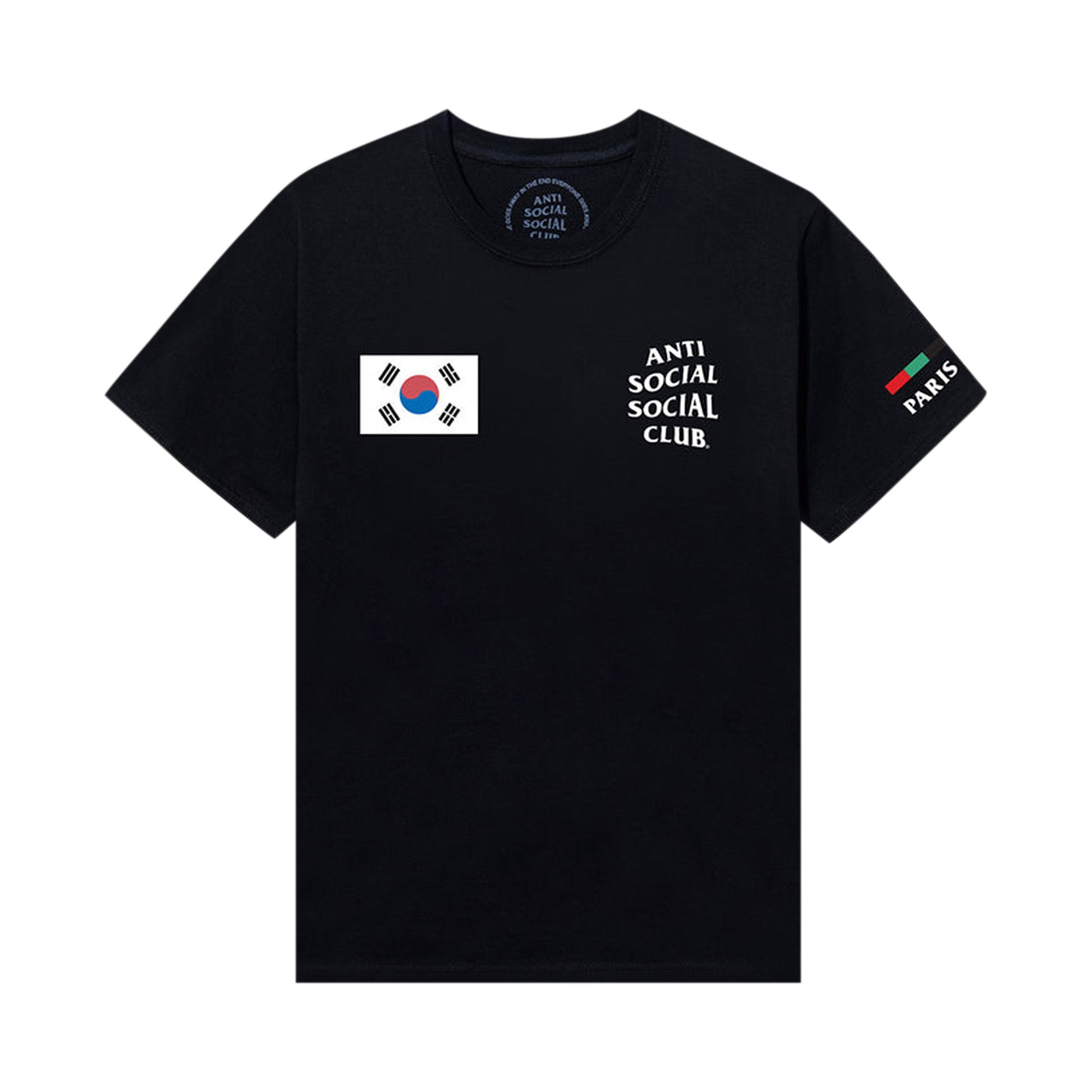 Buy Anti Social Social Club South Korea Tee 'Black' - 0657