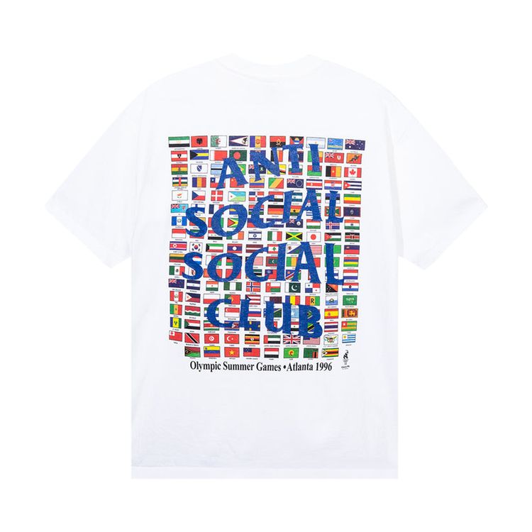 Anti Social Social Club Vintage Olympic Summer 96 Tee WhiteNavy