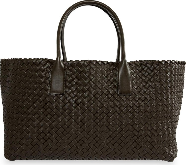 Bottega Veneta Intrecciato Tote Bag KhakiGold