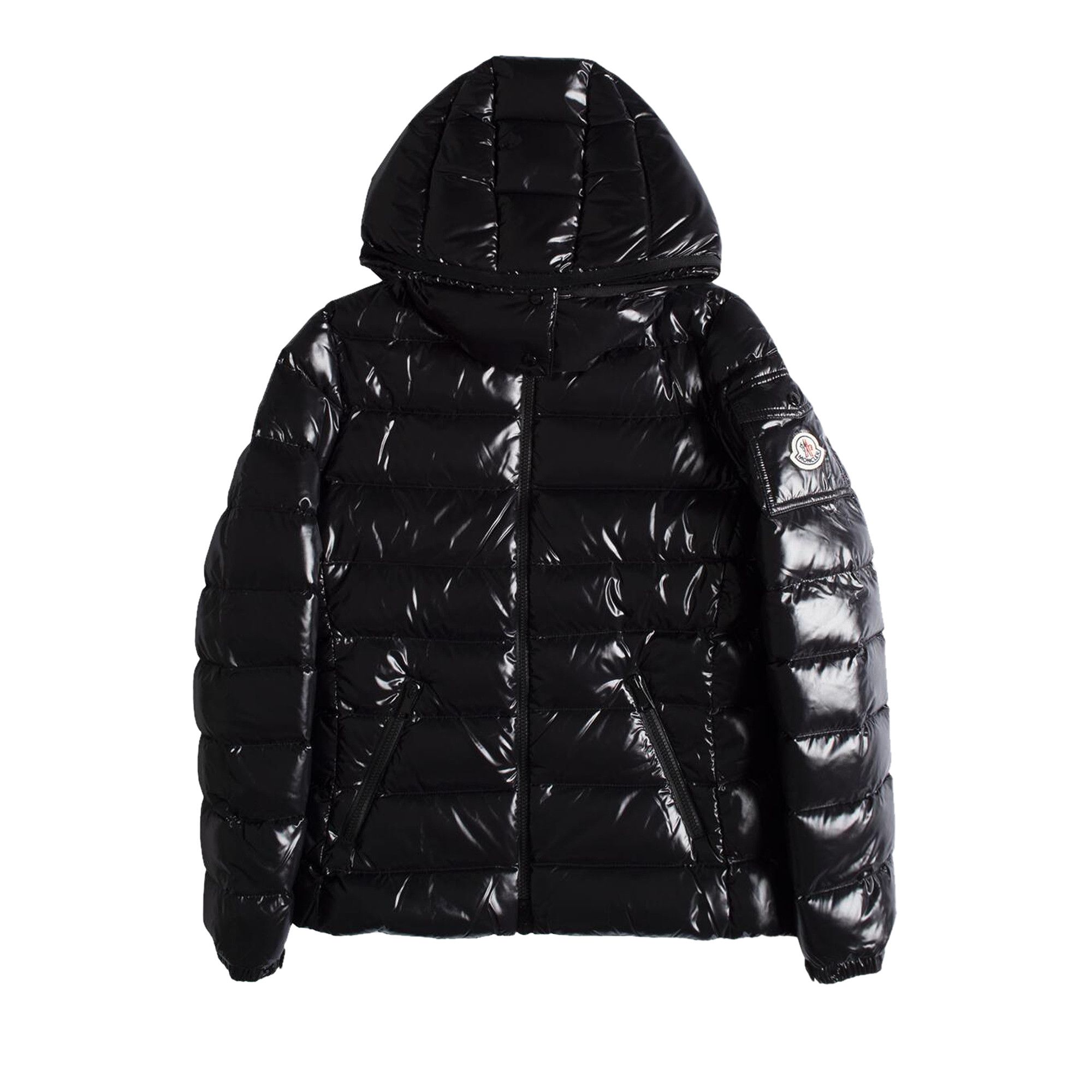 Buy Moncler Bady Hooded Shiny Full Zip Jacket Black 1A524 00 68950 U99 GOAT SA