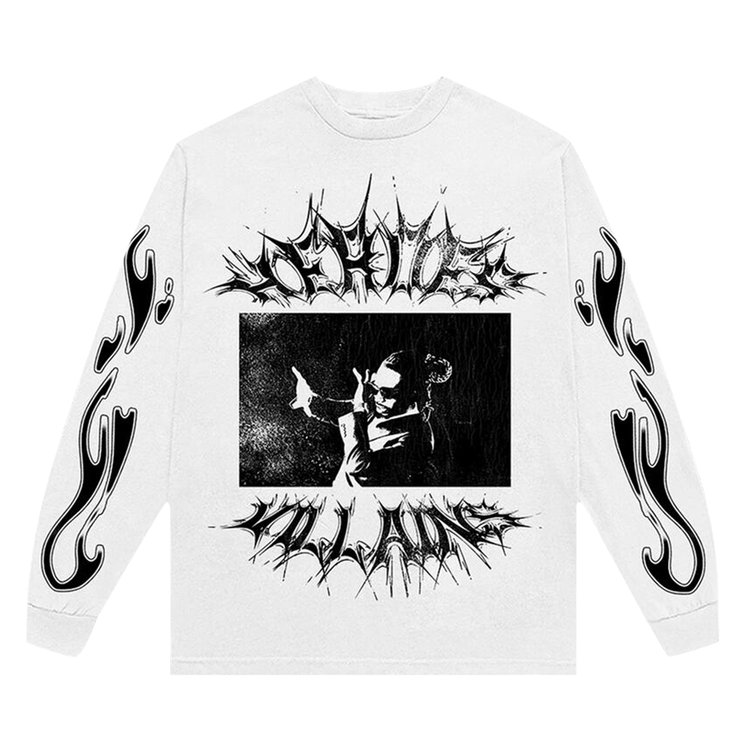 Metro Boomin x Hellstar Heroes And Villains Long Sleeve White