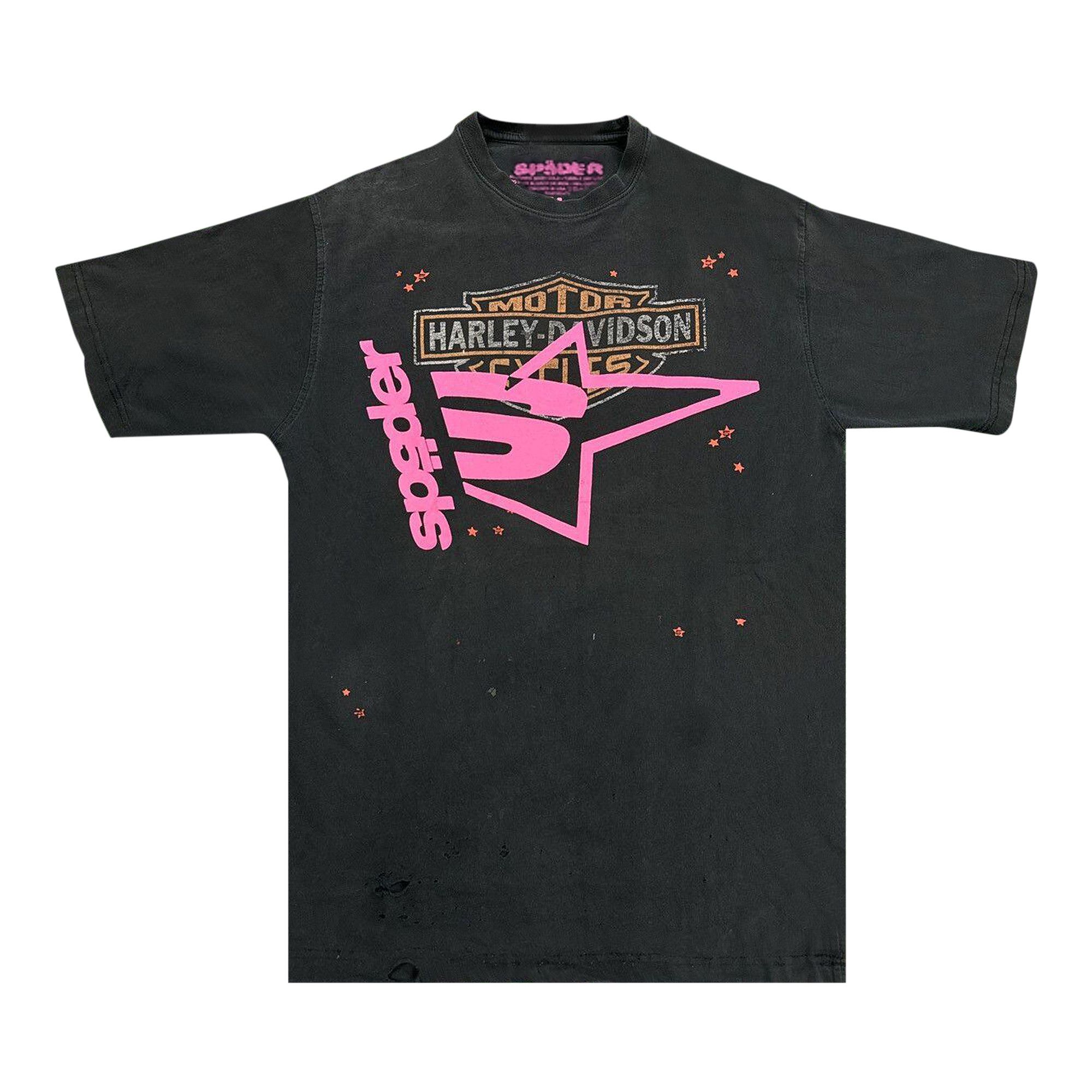 お待たせ! Davidson Harley x Sp5der Buy Tee 2406 - 'Black' トップス