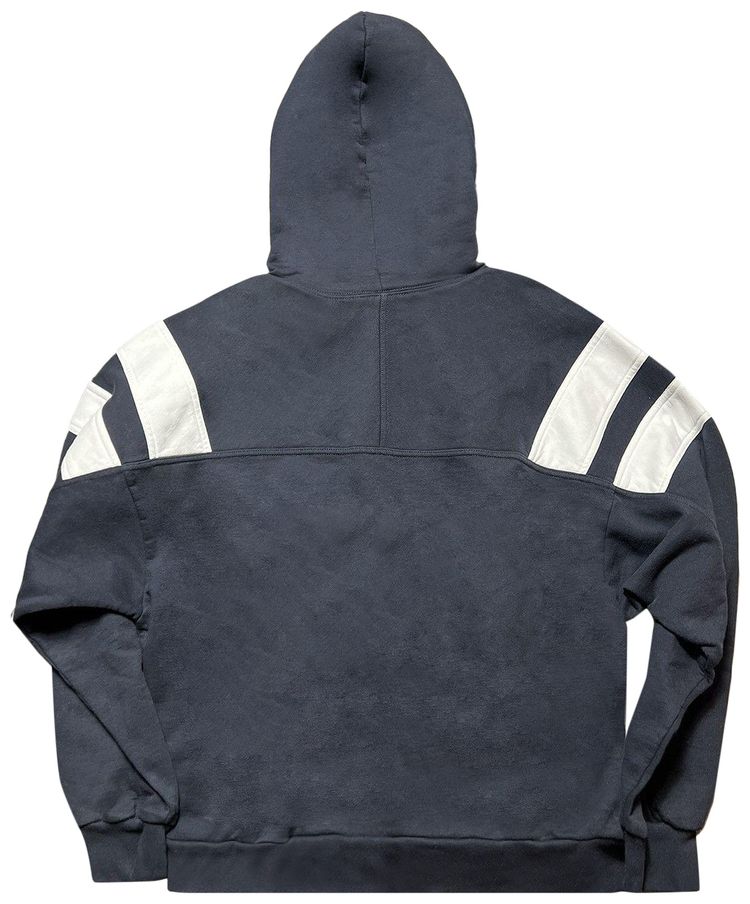 Balenciaga Track Embroidered Hoodie Navy