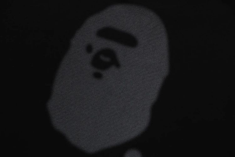 BAPE Logo Relaxed Fit Tee Black