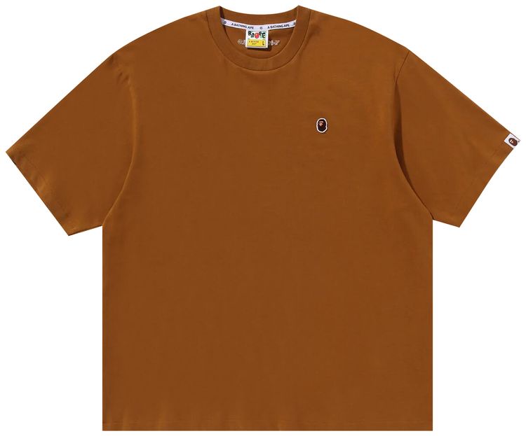 BAPE One Point Relaxed Fit Tee Brown