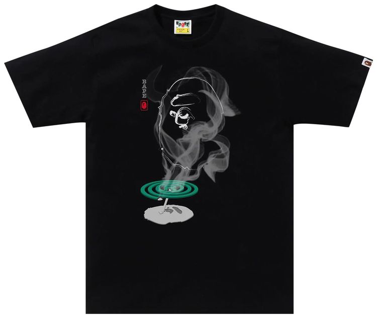 BAPE Mosquito Coil Ape Head Tee Black