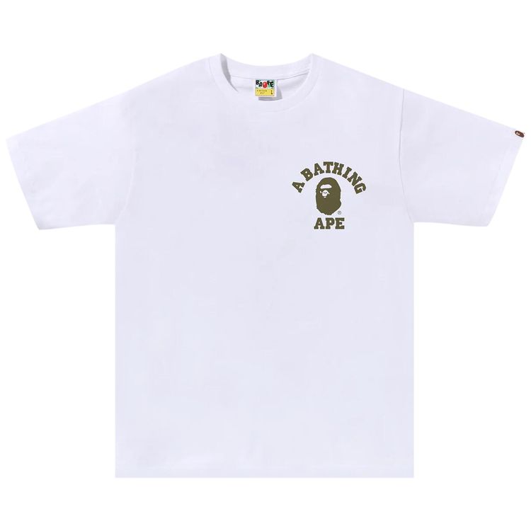 BAPE 1st Camo College ATS Tee White