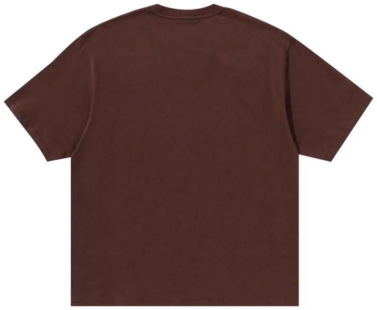 BAPE Floral Solid Camo Bape Sta Logo Relaxed Fit Tee Brown