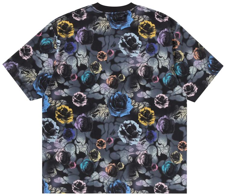 BAPE Floral Camo Logo Relaxed Fit Tee Black