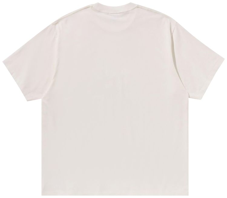 BAPE Screen Print College Relaxed Fit Tee Ivory