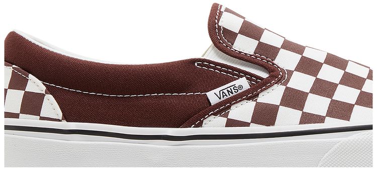 Vans Classic Slip On Color Theory Checkerboard   Bitter Chocolate