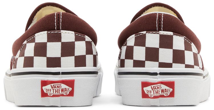 Vans Classic Slip On Color Theory Checkerboard   Bitter Chocolate