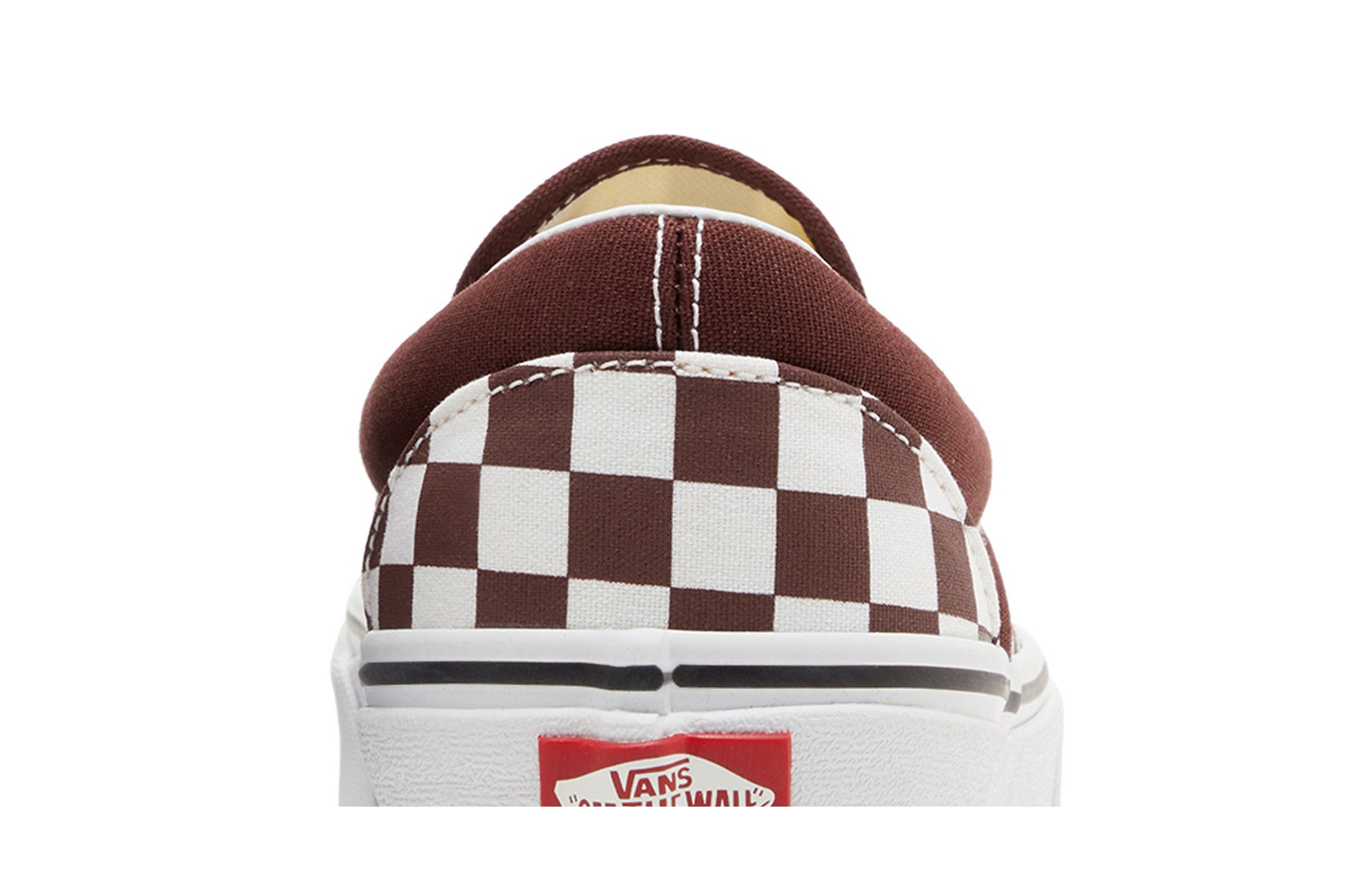 Checkered vans burgundy clearance
