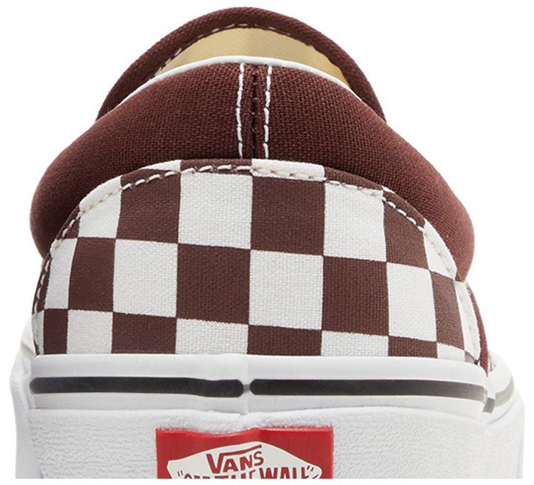 Vans Classic Slip On Color Theory Checkerboard   Bitter Chocolate