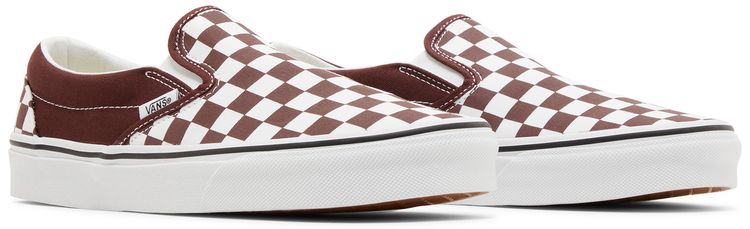 Vans Classic Slip On Color Theory Checkerboard   Bitter Chocolate