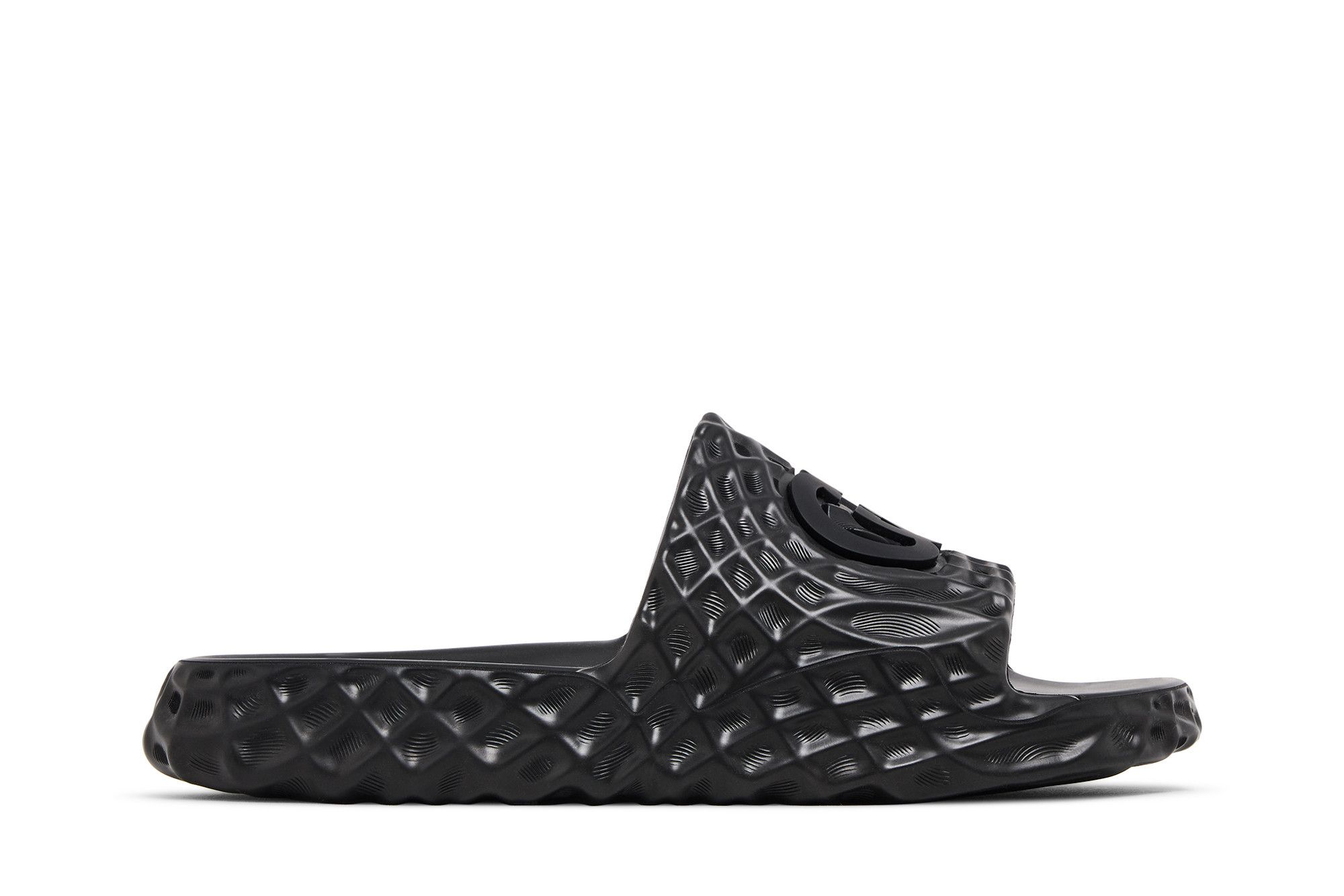 Buy Gucci Slide Sandal 'Interlocking G - Black Water Ripples
