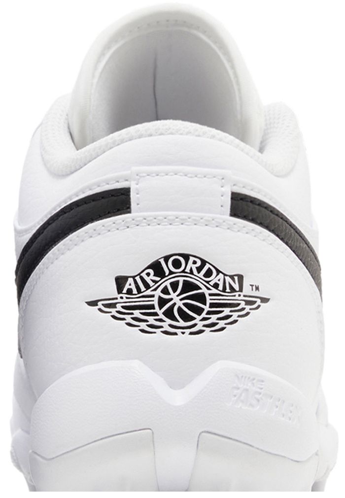 Air Jordan 1 Low Cleat GS White Black