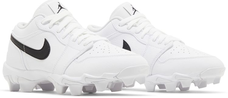 Air Jordan 1 Low Cleat GS White Black