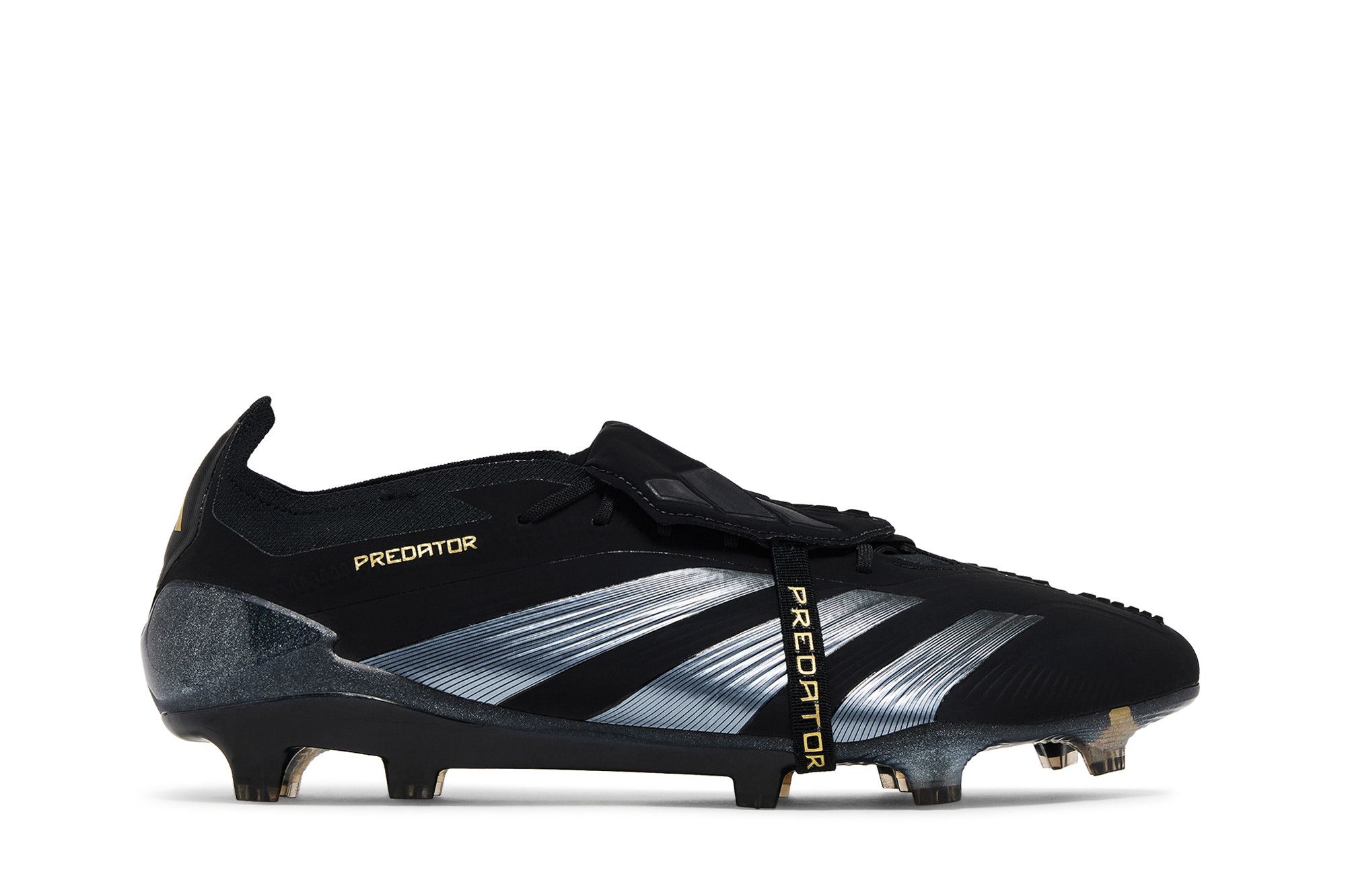 超絶美品PREDATOR BLACK 4-3 ユニロック エレファント革 Buy Predator Elite Foldover Tongue FG 'Dark Spark Pack