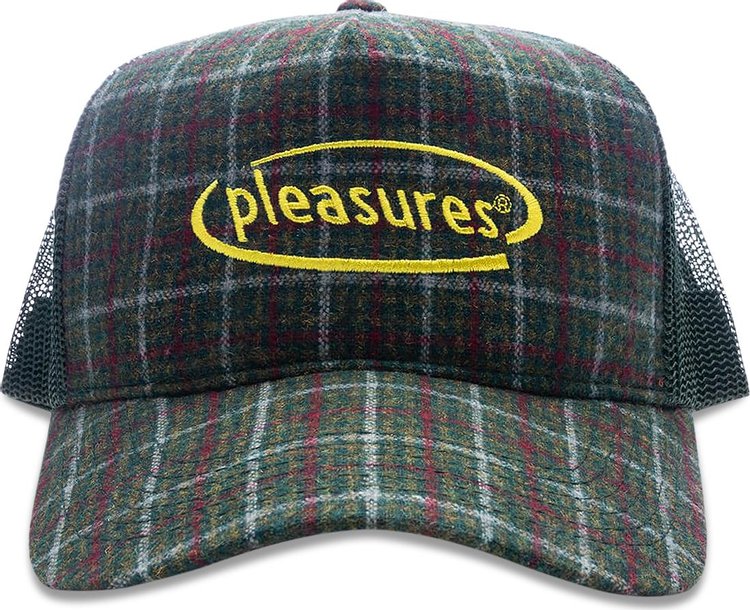 Pleasures Happier Plaid Trucker Green