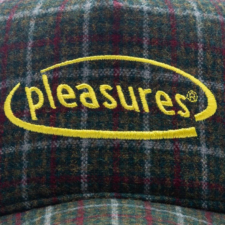 Pleasures Happier Plaid Trucker Green