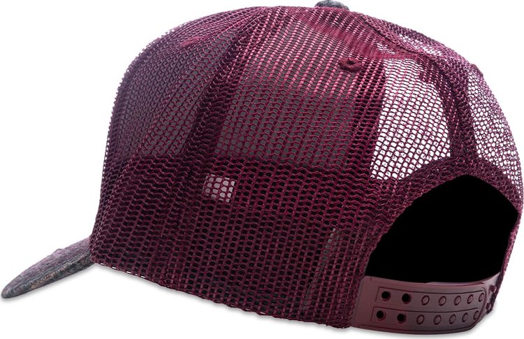 Pleasures Happier Plaid Trucker Maroon