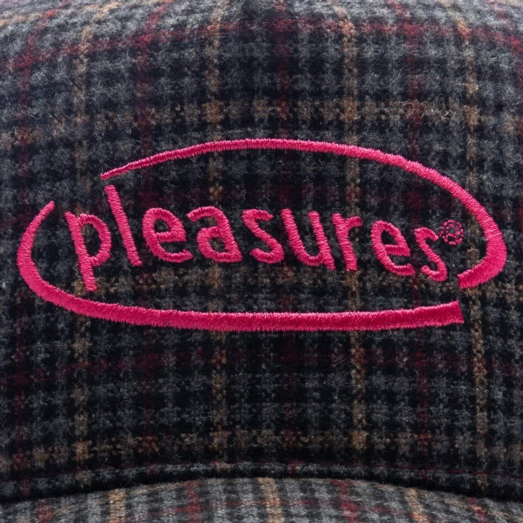 Pleasures Happier Plaid Trucker Maroon