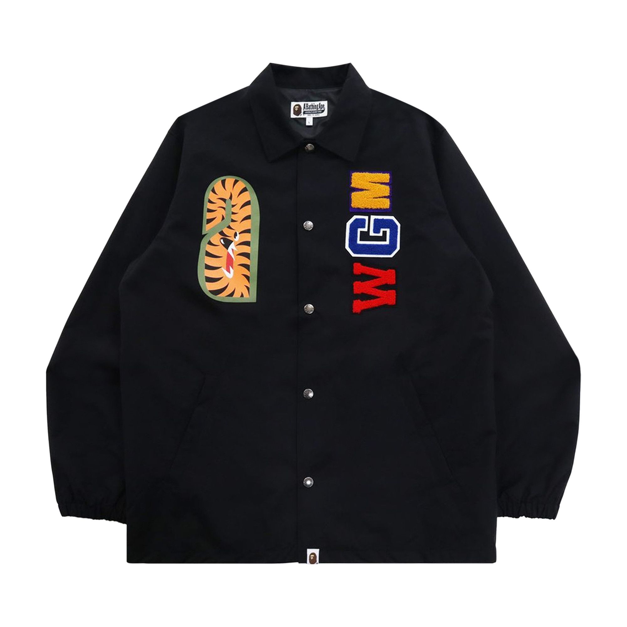 Bape coach jacket black discount
