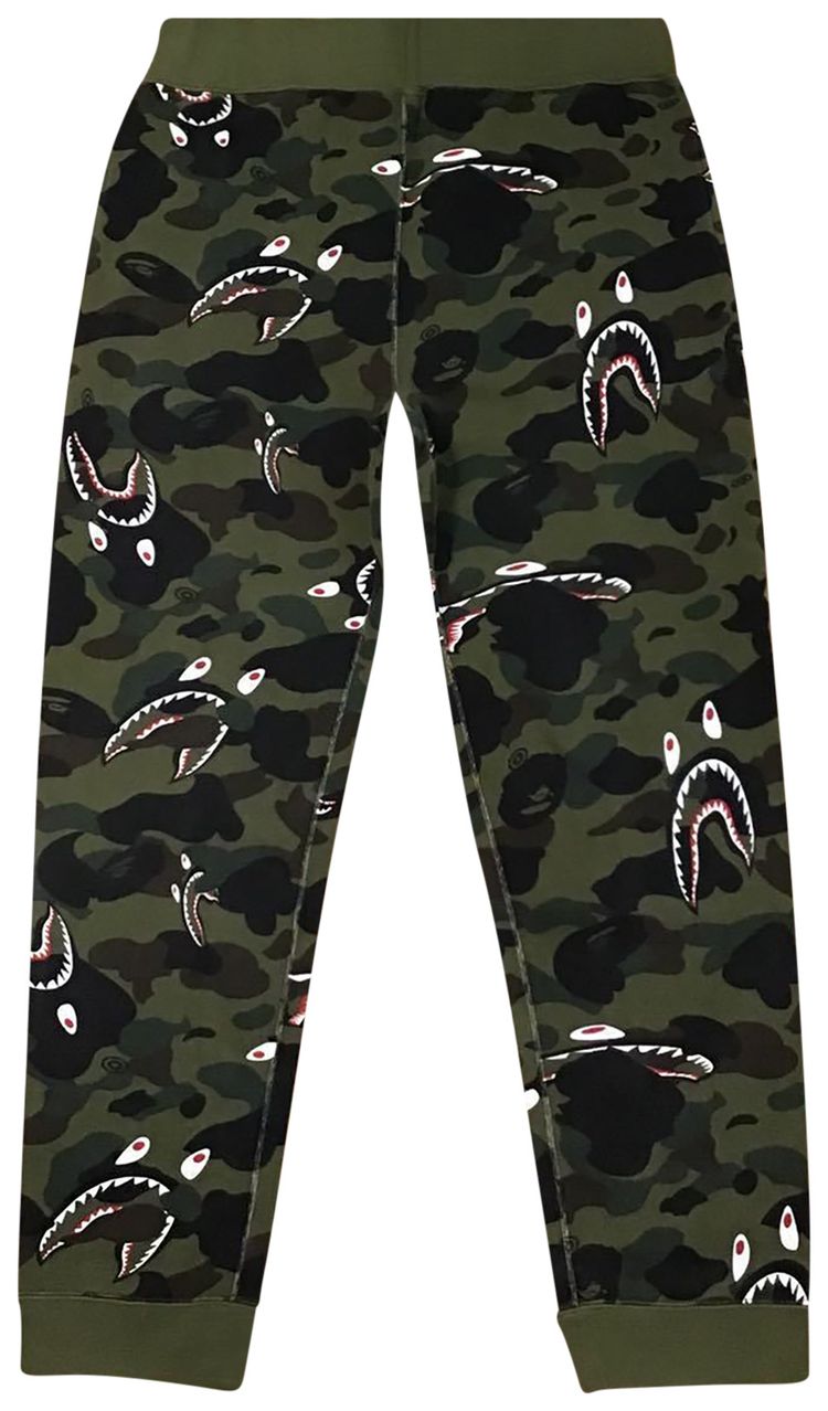 BAPE Shark 1st Camo Sweatpants Green