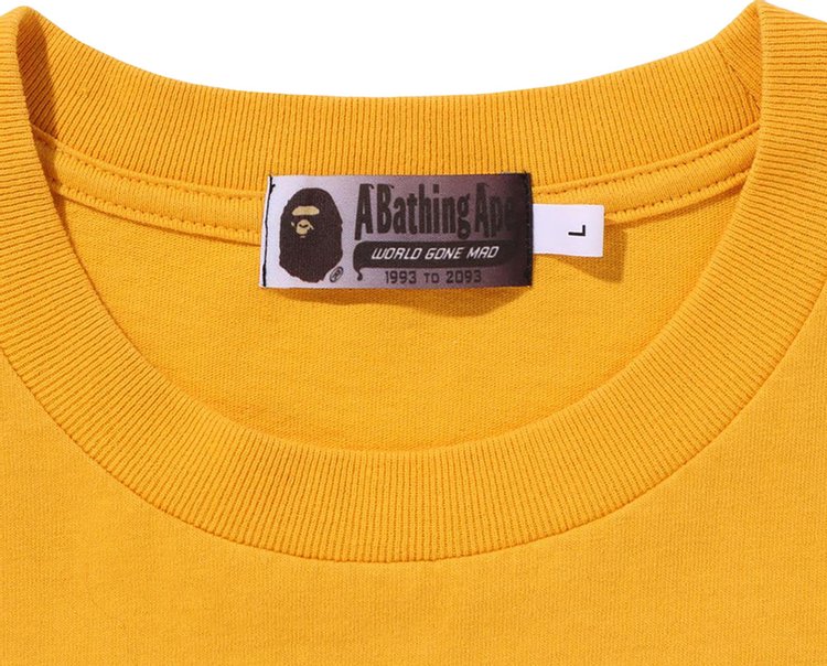 BAPE College Graduation Relaxed Fit Tee Orange