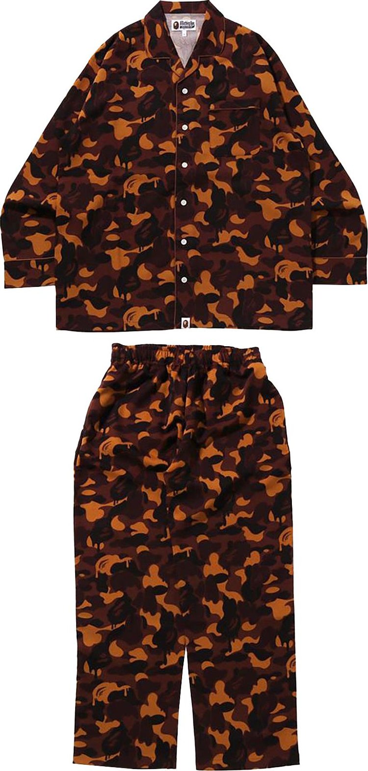 BAPE Valentine Chocolate Camo Pajamas Brown