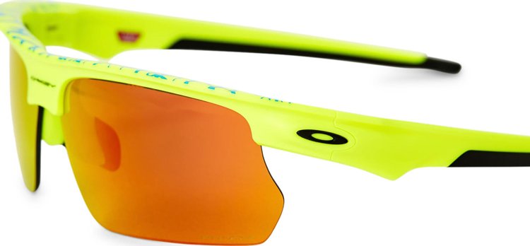 Oakley BiSphaera Inner Spark Sunglasses Matte Tennis Ball YellowCeleste NeuronPrizm Ruby