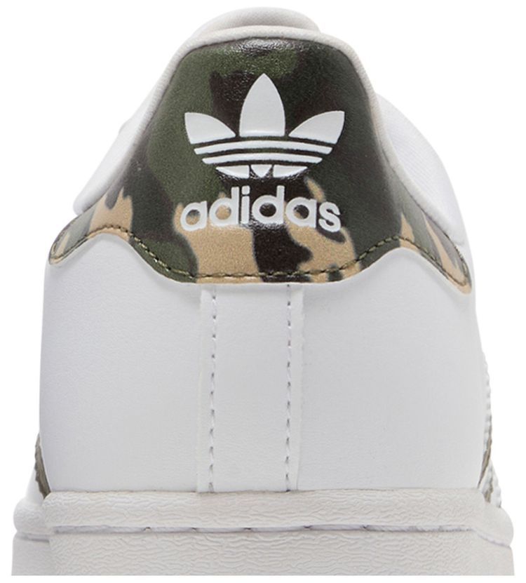 Adidas Superstar Big Kid White Camo