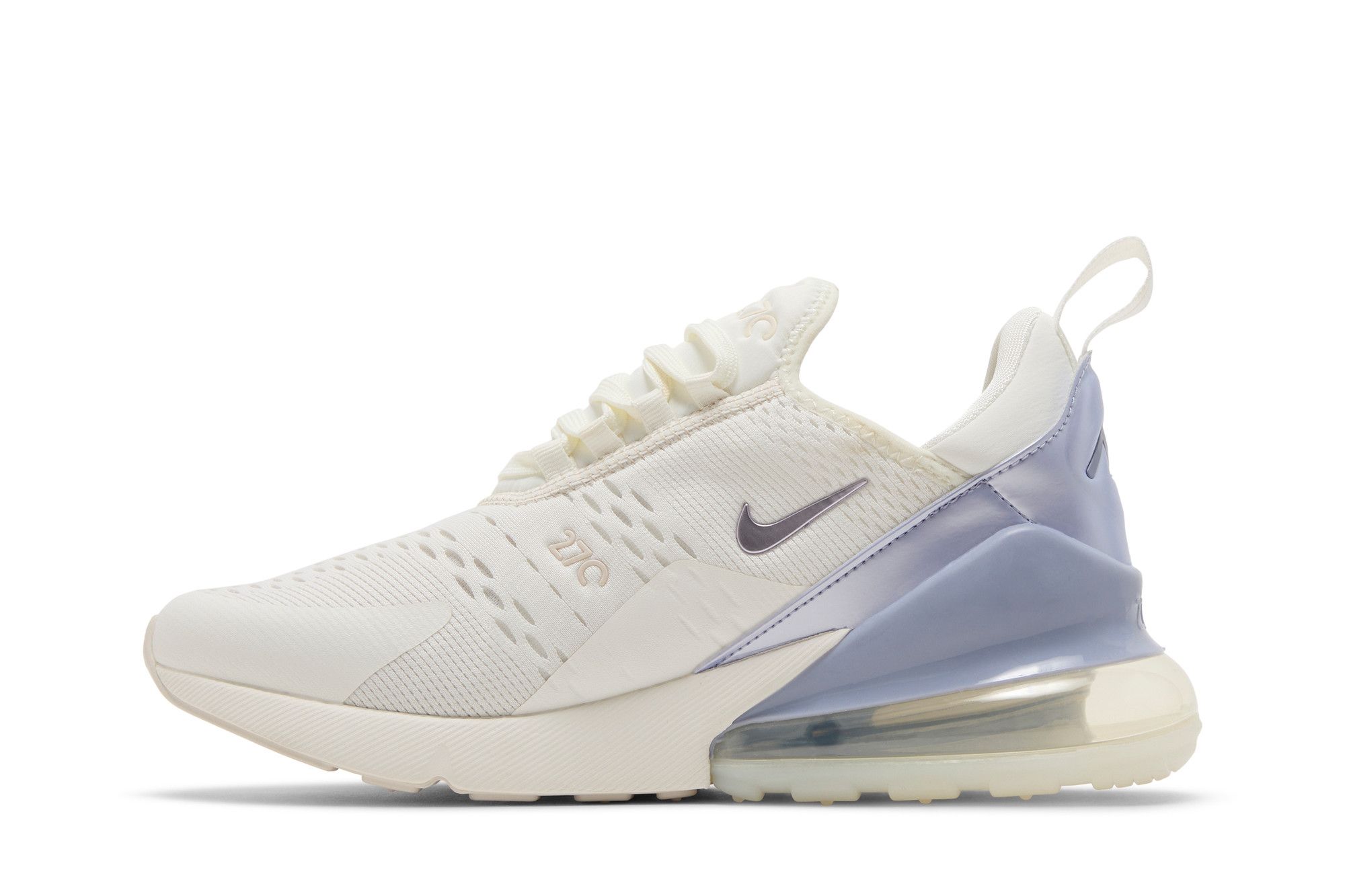Nike women's air max 270 white/purple top